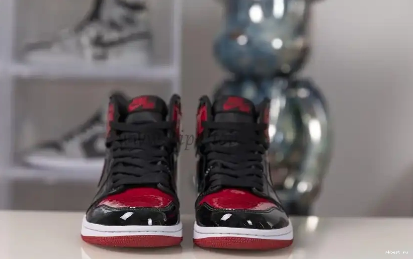 to God retail bred ready retro Patent air jordan 1 materials Pk ship 0512